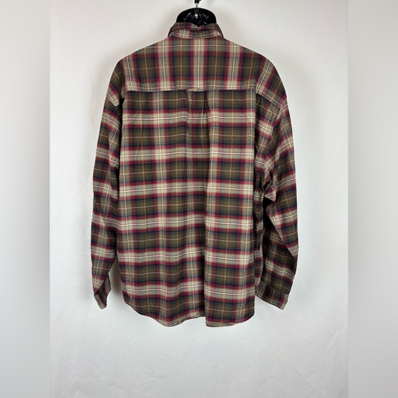 Eddie Bauer plaid lightweight flannel shirt MENS X-Large XL - Picture 6 of 7